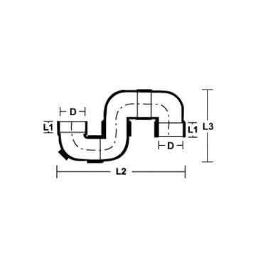 UPVC Fittings S-Trap I/O 4"...