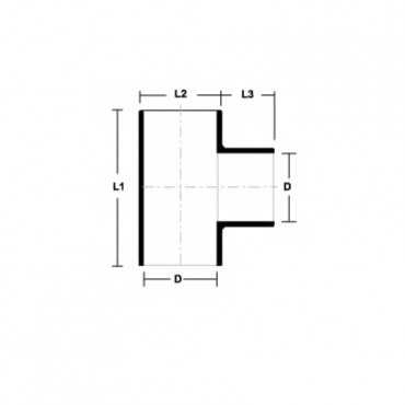 PVC Fittings Equal Tee (80mm)