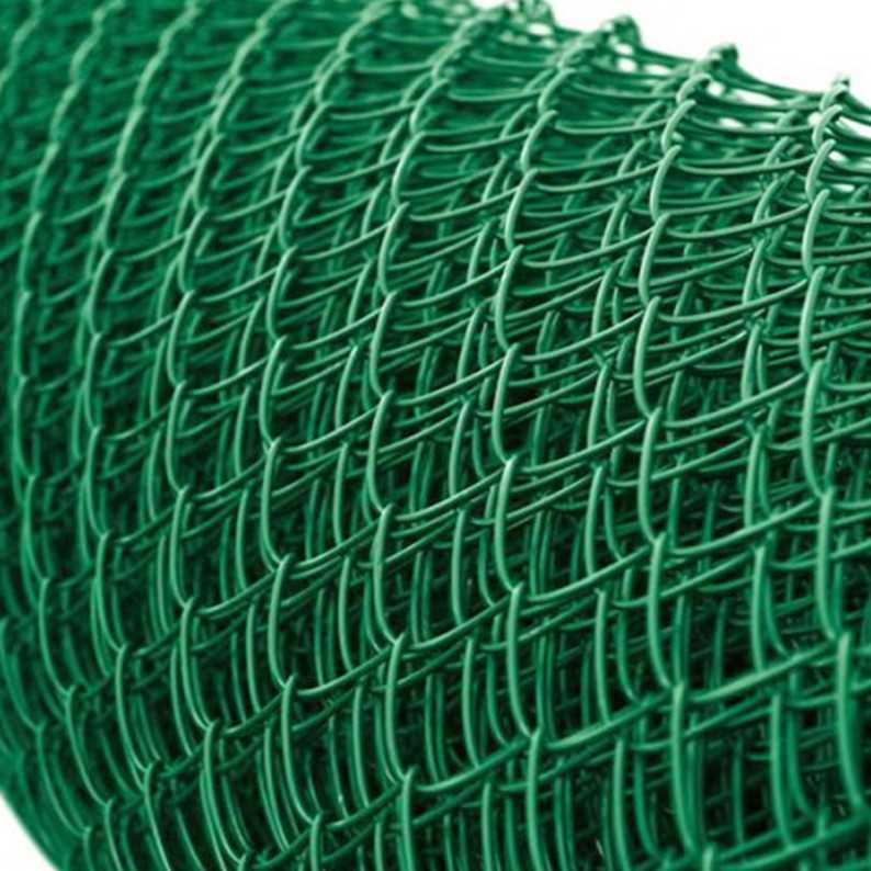 PVC Coated Galvanized Chain Link Fencing Green 6' x 45' x 10