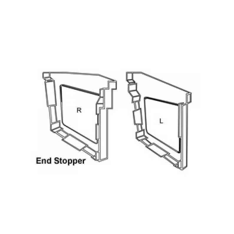 Gutter feed pipe end piece / Dachrinne Stutzen Endstück Marley