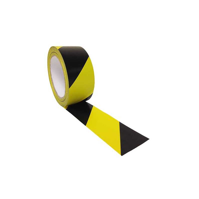 Black Yellow 3" x 36 yd Vinyl Floor Marking Safety Warning Tape PVC 6 mil 