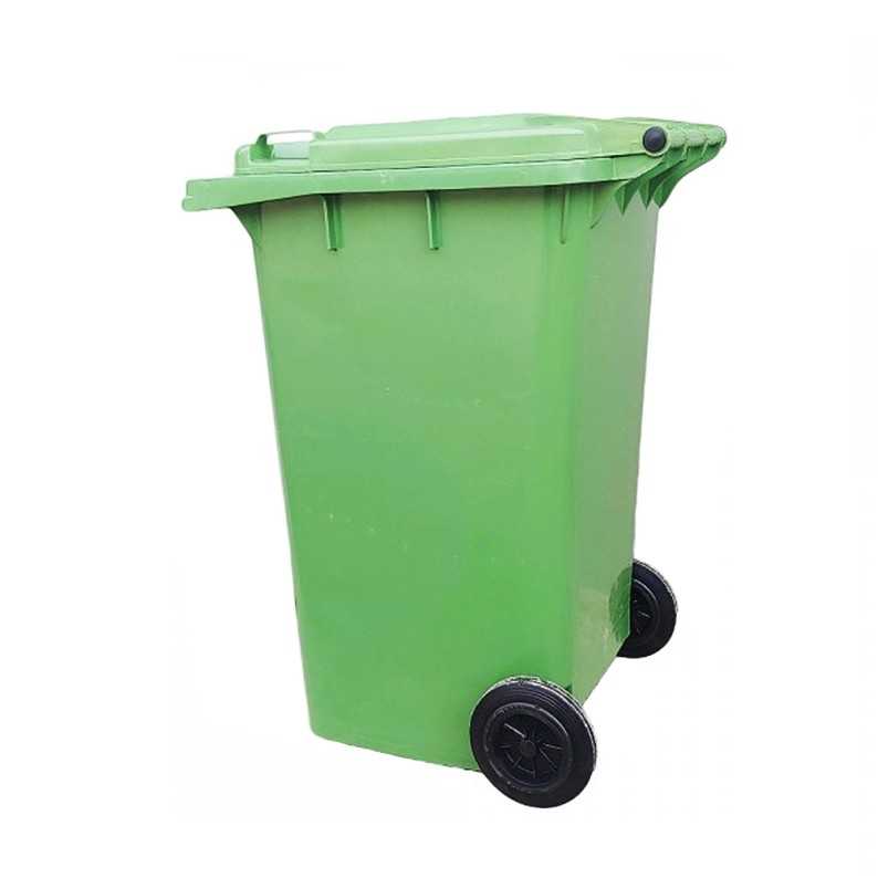 Mobile shop garbage bin