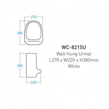 Satinel Wall Hung Urinal...