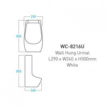 Satinel Wall Hung Urinal...