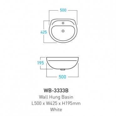 Satinel Wall Hung Basin...